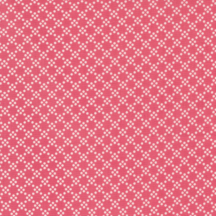 Quilting Fabric - Dot Grid on Pink from Grace by Brenda Riddle for Moda 18725 17