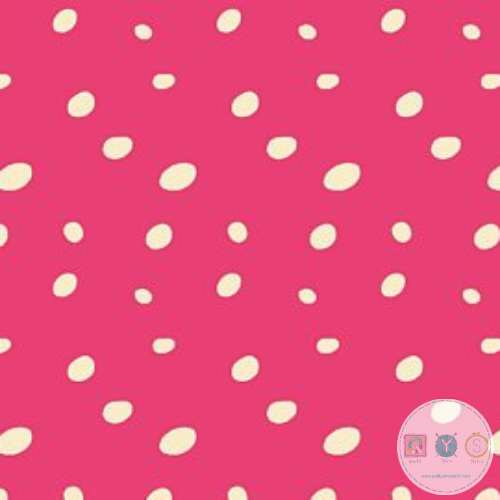 Quilting Fabric with Fuchsia Pink Spots from Butterfly Dance by Sally Kelly for Windham Fabrics