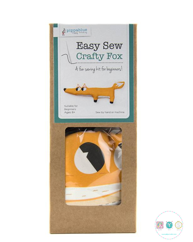 Easy Sew Kit - Crafty Fox - Beginners Sewing Project - by Pippablue - Childrens Kit