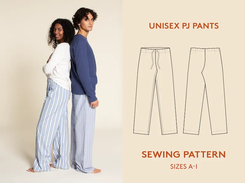 Wardrobe by Me - Unisex Pajama Pants Sewing Pattern