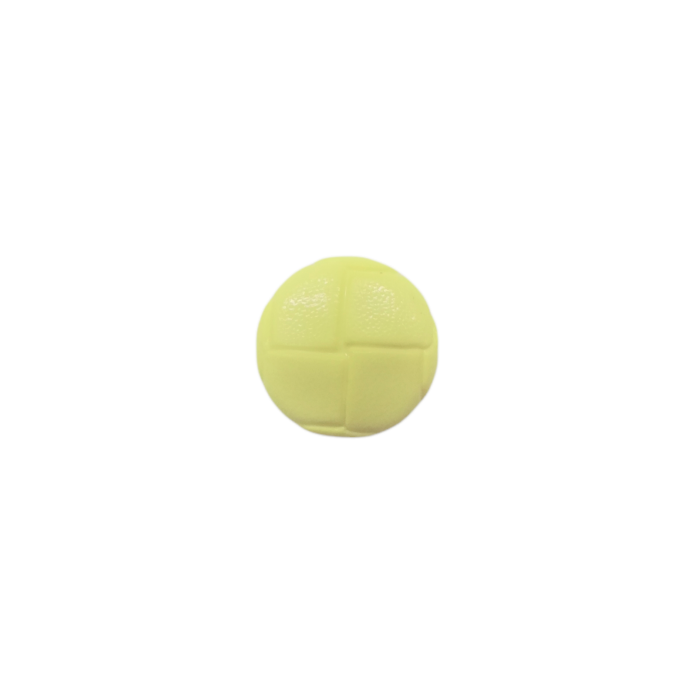 Buttons - 15mm Plastic Aran Style in Pale Yellow