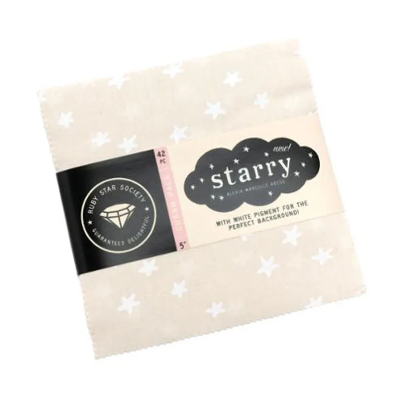 Quilting Fabric - Charm Pack - Starry (New Colour) by Alexia Abegg for Ruby Star Society