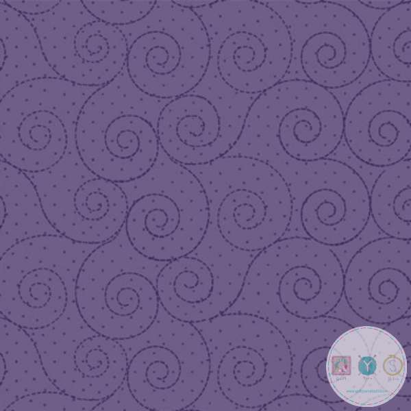 Quilting Fabric - Spirals on Lavender from the Basically Hugs collection by P&B Textiles