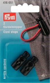 Prym 2 Hole Small Black Cord Stopper 416 651