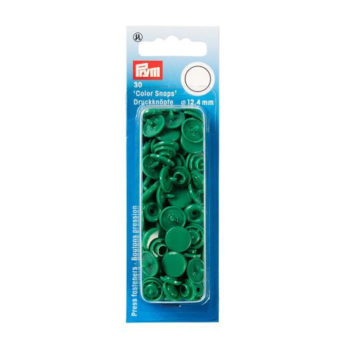 Snap Fasteners - 12.4mm in Grass Green by Prym 393 151