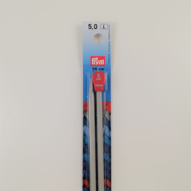 5mm Prym Knitting Needles - 25cm long - 191 430