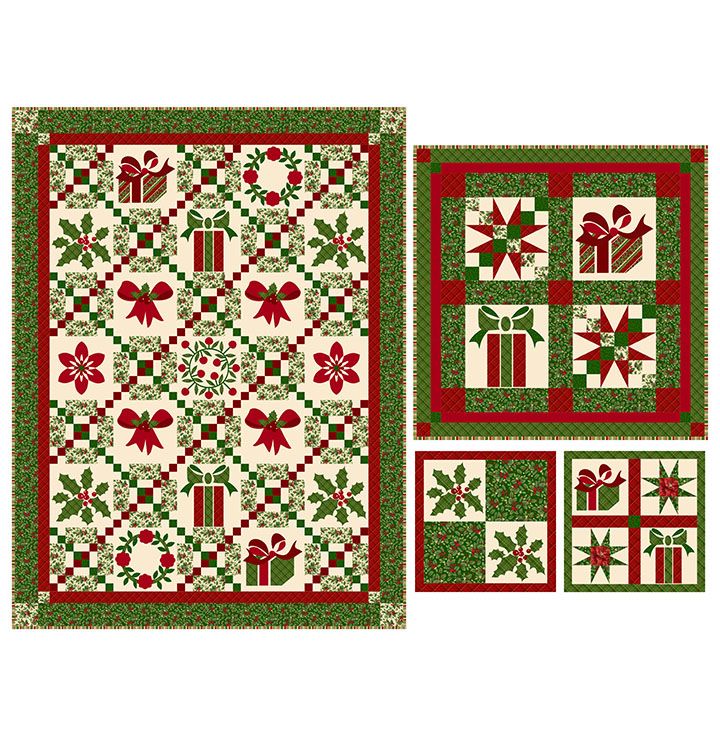 Holiday Traditions - Pattern for Quilt, Pillows and Wall Hanging