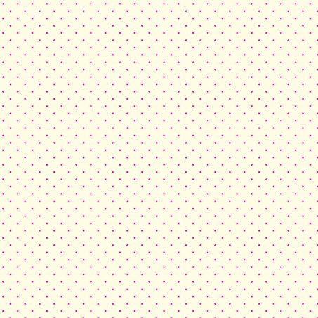 Quilting Fabric - Tiny Dot Neon Pink on Cream from True Colours by Tula Pink for FreeSpirit PWTP185 COSMIC