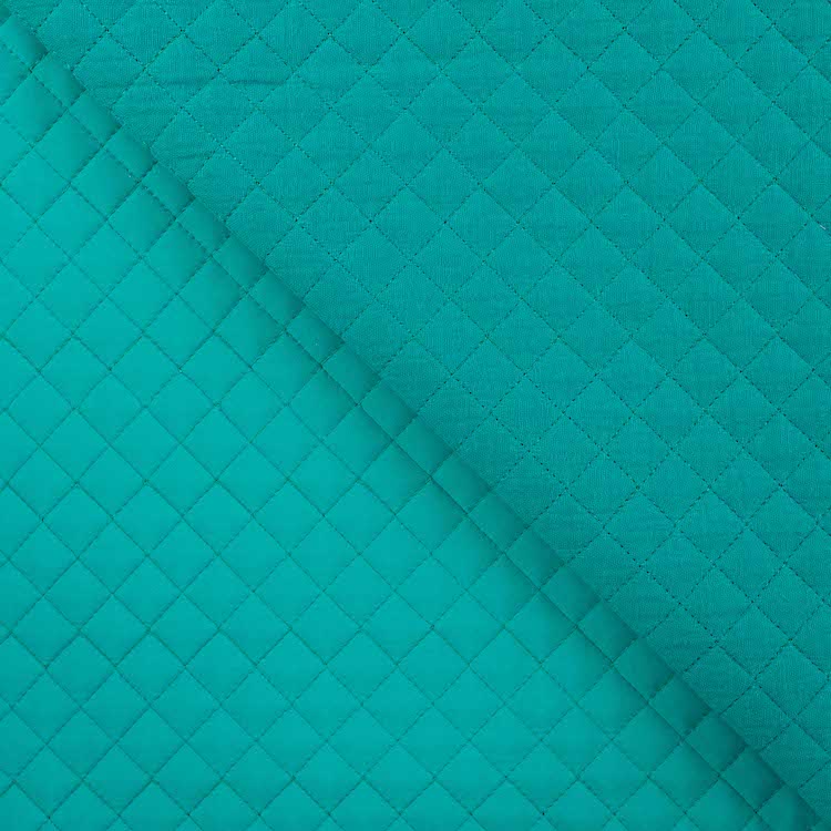 Quilted Double Gauze Fabric in Emerald Green