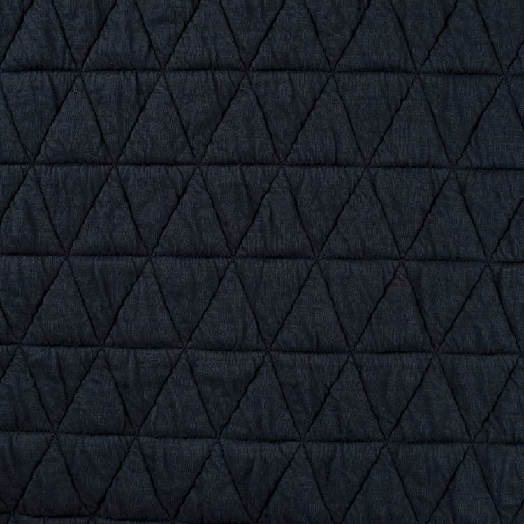 Quilted Stretch Fabric in Navy Blue