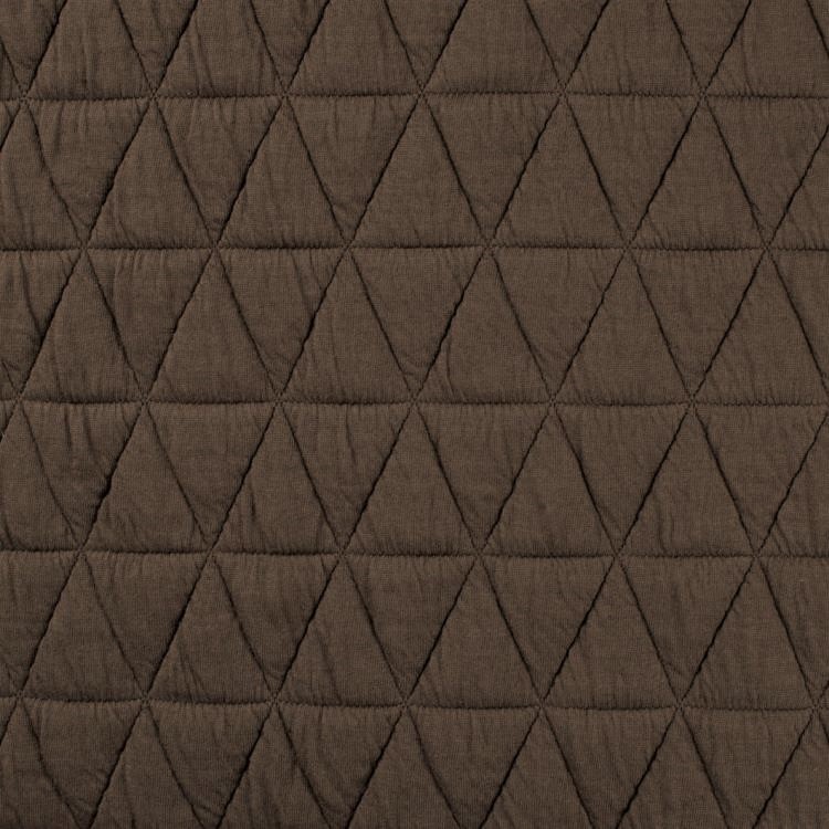  Quilted Stretch Fabric in Brown