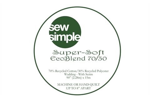 90" Wide Wadding - Super Soft Eco Friendly Blend by Sew Simple