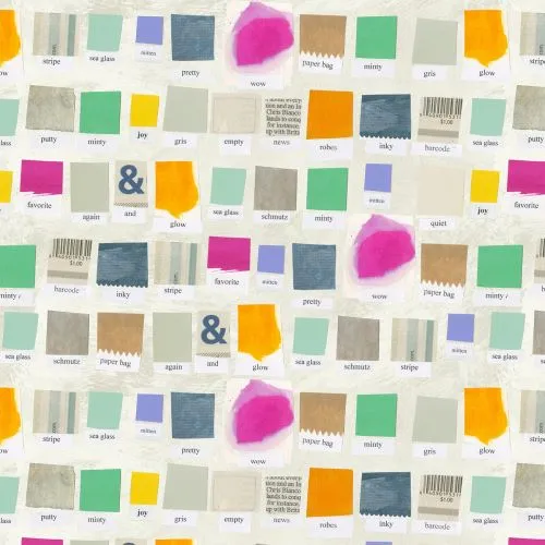 Quilting Fabric with Paper Colour Swatches from Color Theory by Carrie Bloomston for Windham 39698AD 1