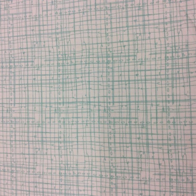 Quilting Fabric - Green Crosshatch from Bloom by Amylee Weeks for Quilting Treasures 23934