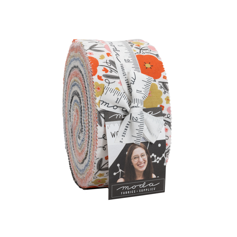Quilting Fabric - Jelly Roll - Words To Live by Gingiber for Moda 