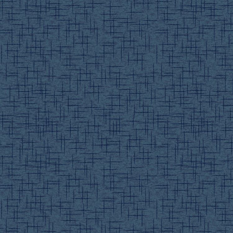 Quilting Fabric - Navy Crosshatch from KimberBell Basics for Maywood Studio MAS9399 N