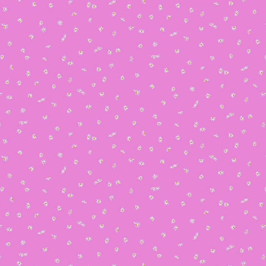 Quilting Fabric - Little Flowers on Pink from Forage by Sarah Gordon for Figo 30335 21