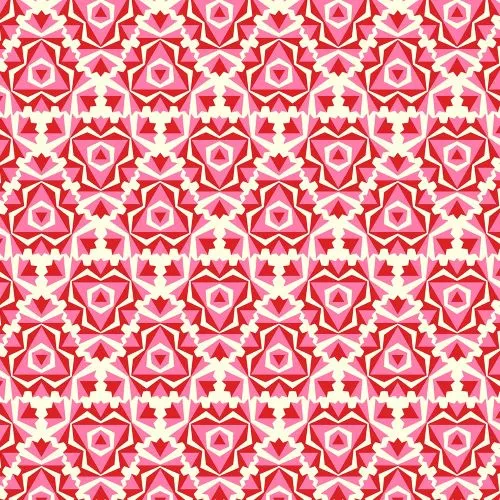 Quilting Fabric with Vintage Geometric Pattern from True Kisses by Heather Bailey for Figo 90367 26