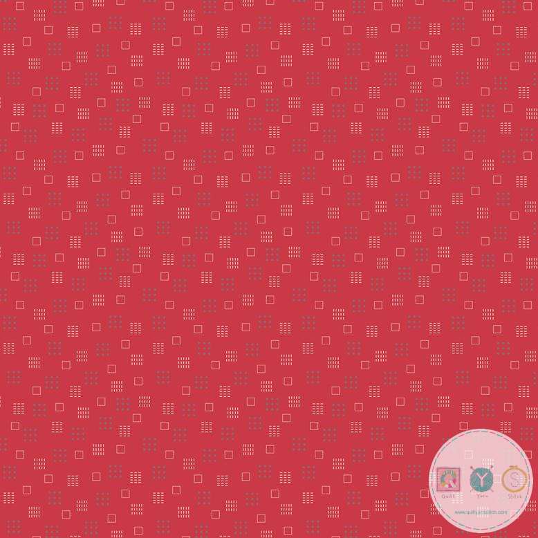 Quilting Fabric - Red Squares from Autumn Love by Lori Holt for Riley Blake Designs C7368