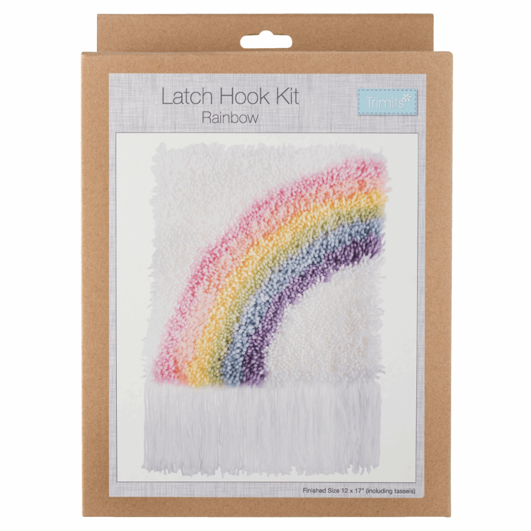 Gift Idea - Latch Hook Kit - Rainbow 