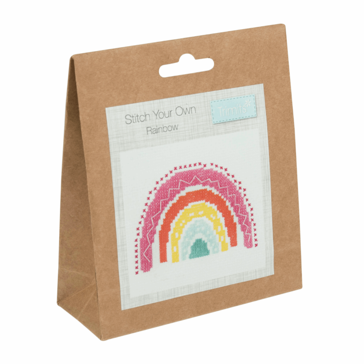 Gift Idea - Cross Stitch Kit featuring a Rainbow