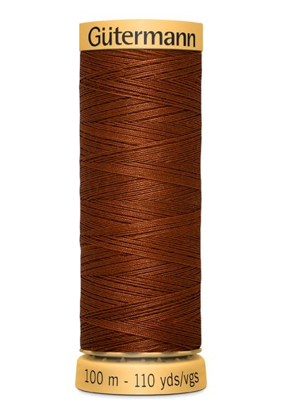 Gutermann Sew All Thread - Red Brown 100% Cotton Colour 2143