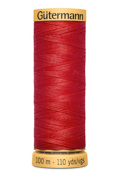 Gutermann Sew All Thread - Bright Red 100% Cotton Colour 1974