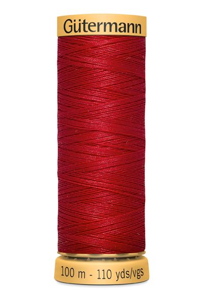 Gutermann Sew All Thread - Red 100% Cotton Colour 2074