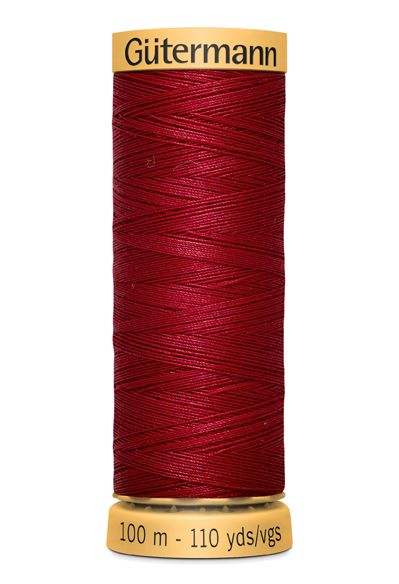 Gutermann Sew All Thread - Red 100% Cotton Colour 2453