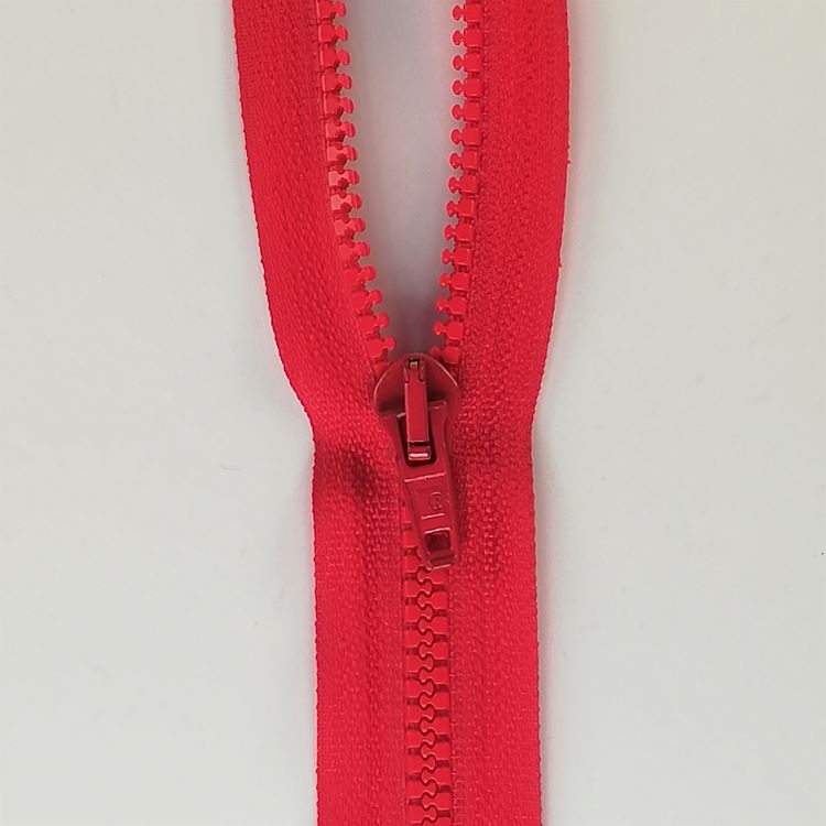 Zip - 81cm Open End Plastic - Red