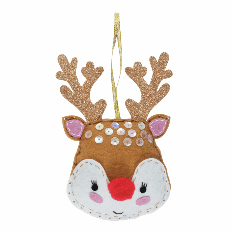 Gift Idea - Make Your Own Reindeer Felt Decoration