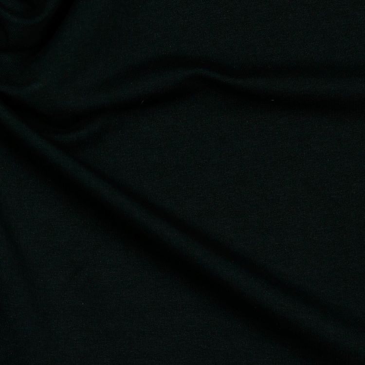 REMNANT - 0.55m - Organic French Terry Fabric in Black