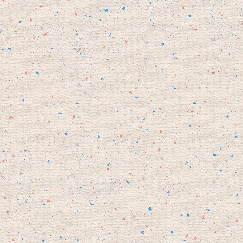 REMNANT - 0.18m - Quilting Fabric - Terrazzo Print in Cream from Rainbow Dust Terrazzo by Kate x Kasey for Paintbrush Studio 12021956