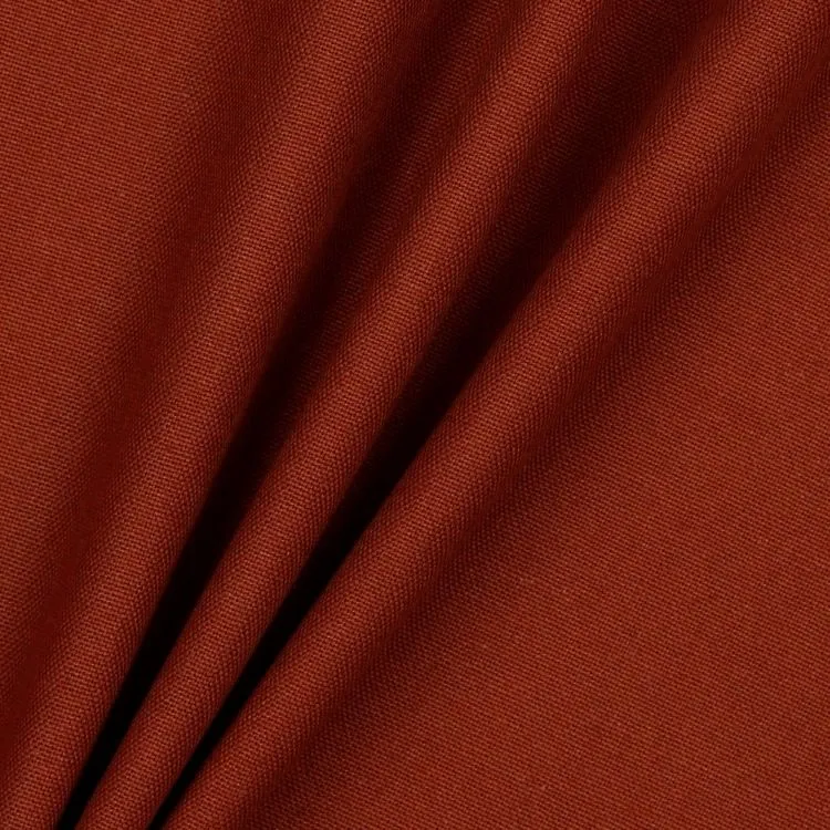 REMNANT - 0.55m - Cotton Canvas Fabric in Terracotta