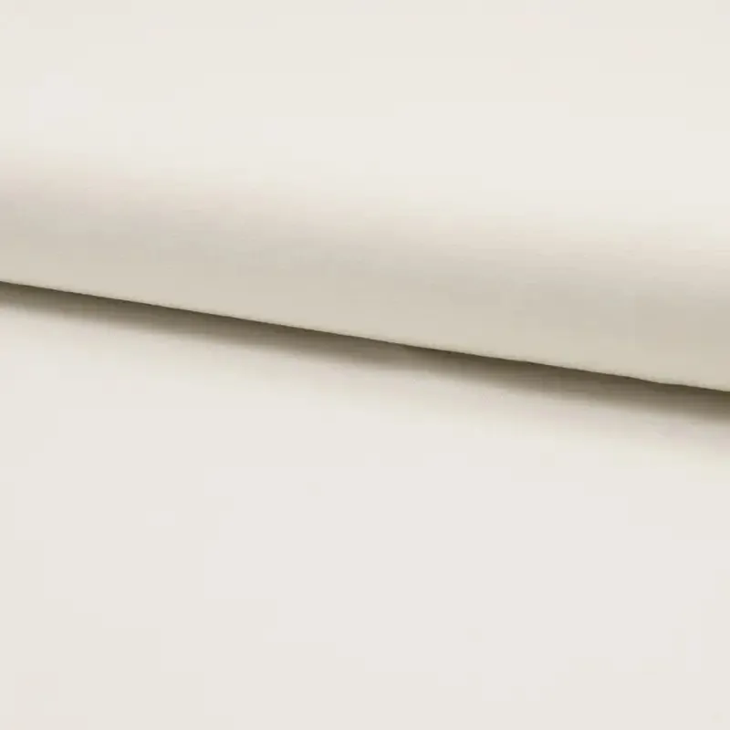 REMNANT - 0.60m - Bamboo Jersey Fabric in Ecru Off White