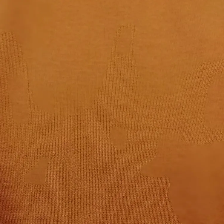 REMNANT - 0.45m - Organic Cotton Jersey Fabric Tube in Brique