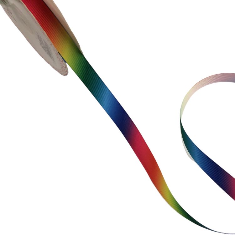 16mm Grosgrain Ribbon Rainbow