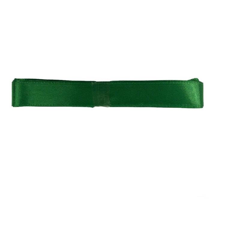 15mm Satin Ribbon in Green - 3 metre pack