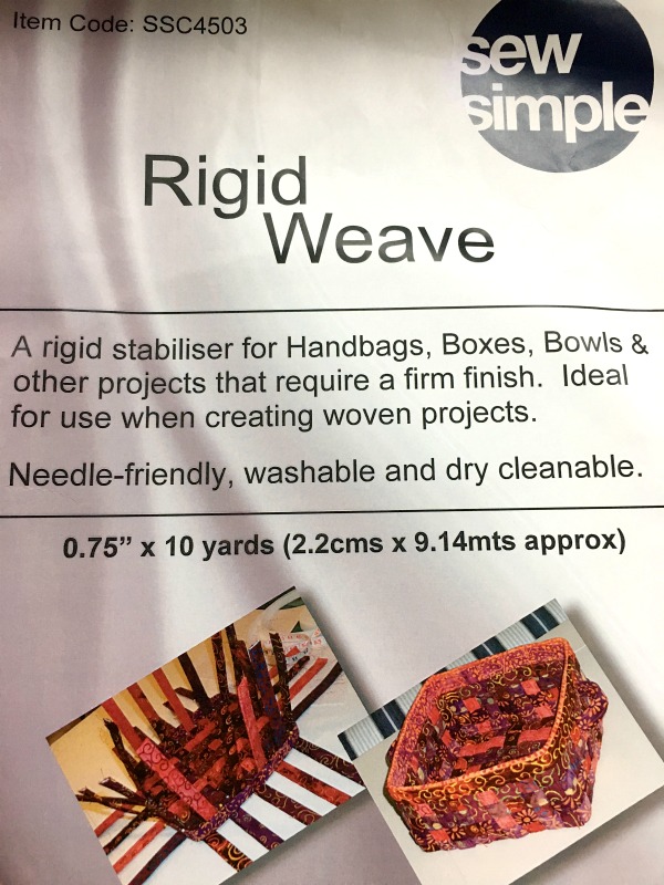 Sew Simple Rigid Weave