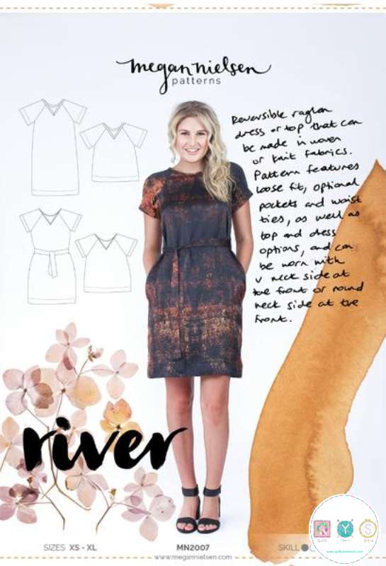 Megan Nielsen - River Dress & Top - Size XS - XL - Ladies Paper Sewing Pattern - Dressmaking