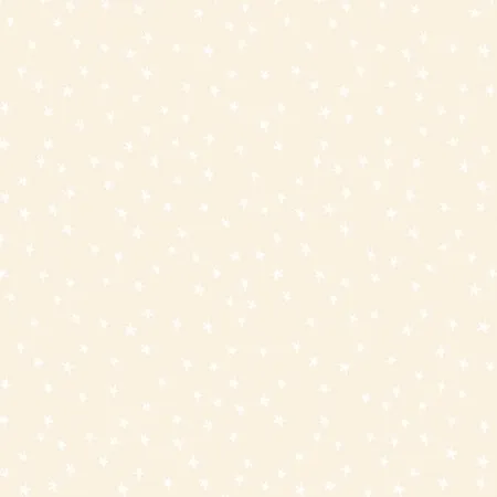 Quilting Fabric - Small White Stars on Cream from Starry by Alexia Abegg for Ruby Star RS4110 65