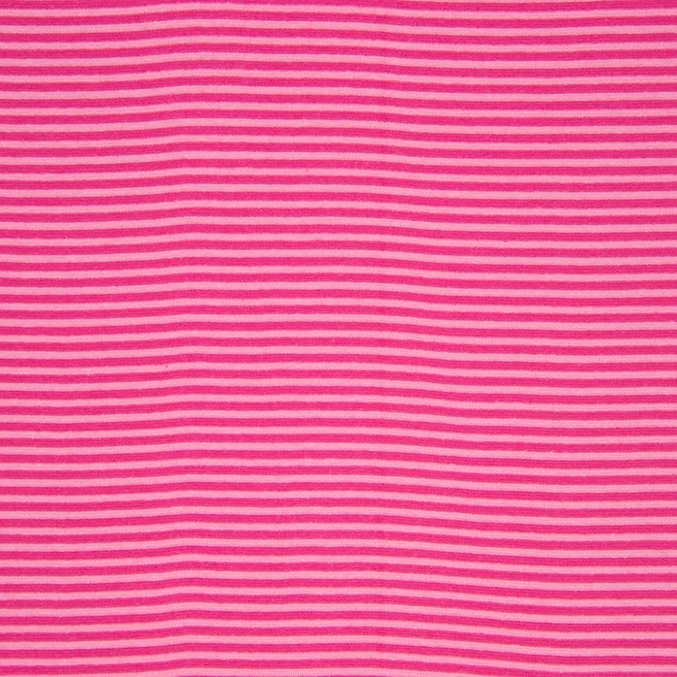 Yarn Dyed Cotton Jersey Fabric Tube in Pink Stripes