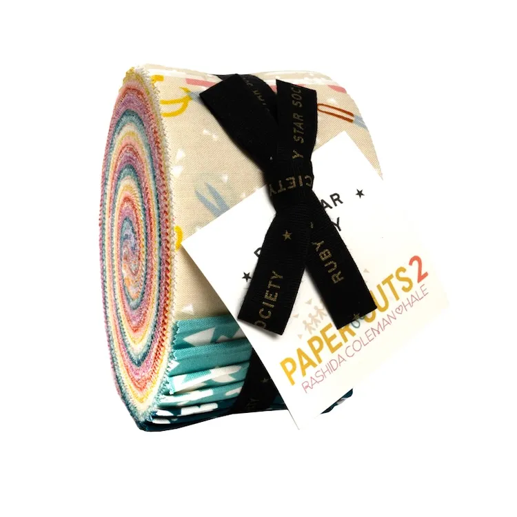 Quilting Fabric - Jelly Roll - Papercuts 2 by Rashida Coleman Hale for Ruby Star Society RS1107JR