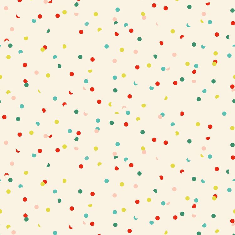 Quilting Fabric - Hole Punch Confetti on Cream from Jolly Basics by Ruby Star Society RS3025 37