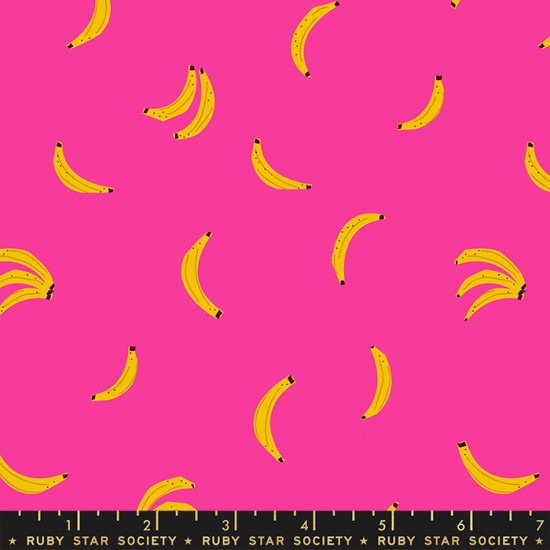 Quilting Fabric - Bananas on Pink from Darlings 2 Collaborative Collection for Ruby Star Society RS5060 13