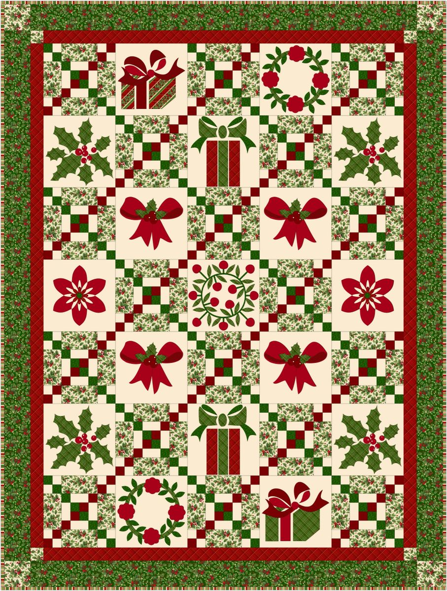 Gift Idea - Holiday Traditions Lap Quilt Kit