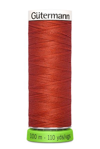 Gutermann Sew All Thread - Rust Orange Recycled Polyester rPET Colour 589