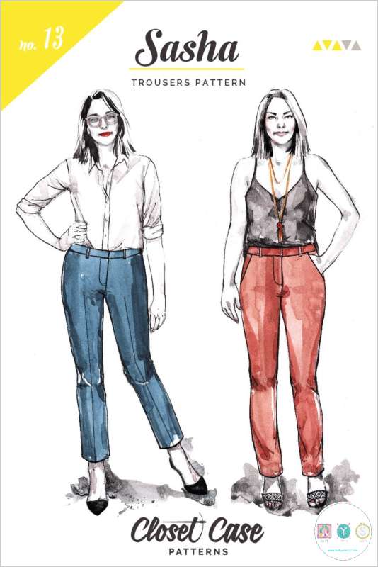 Closet Core - Sasha Trousers Patterns - Ladies Pants - Sewing Patterns - Dressmaking