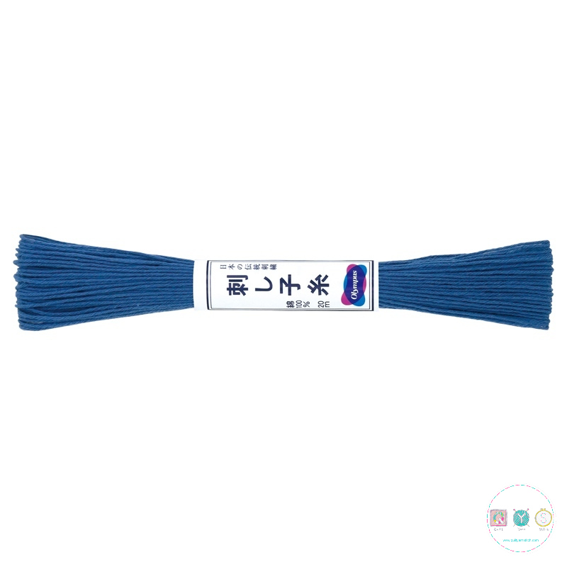 Olympus Sashiko Thread - Blue ST-10 - Blue Embroidery Thread