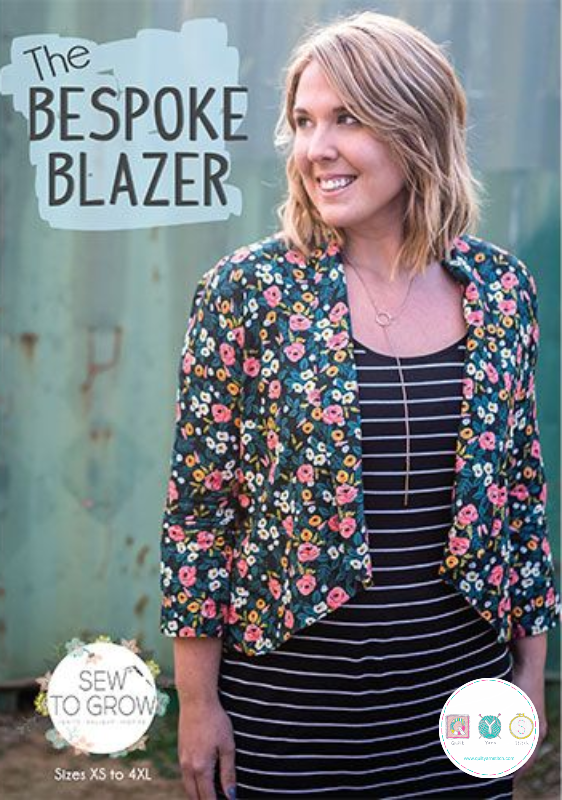 Sew To Grow - Bespoke Blazer - XS - 4XL - Ladies Jacket Sewing Pattern - Dressmaking